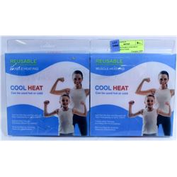 PAIR OF REUSABLE MUSCLE HOT / COLD PADS