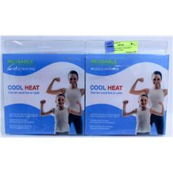 PAIR OF REUSABLE MUSCLE HOT / COLD PADS