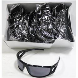BOX OF BLACK DESIGNER 400 UV PROTECTION SUNGLASSES