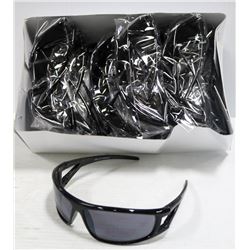 BOX OF BLACK DESIGNER 400 UV PROTECTION SUNGLASSES