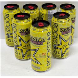 BOX OF 7 CANS OF ROCKSTAR LEMONADE ENERGY
