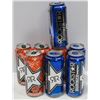 Image 1 : BOX OF 8 CANS OF ROCKSTAR MADARINE ORANGE &