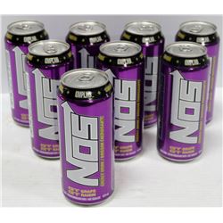 BOX OF 8 CANS NOS GT GRAPE ENERGY DRINK