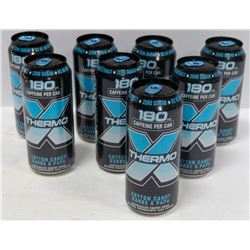 BOX OF 8 CANS OF ROCKSTAR GREEN TEA ENERGY DRINK