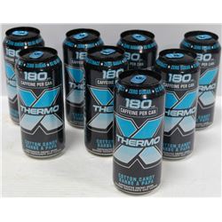 BOX OF 8 CANS OF ROCKSTAR GREEN TEA ENERGY DRINK