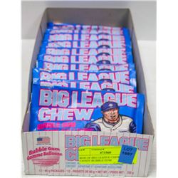 BOX OF BIG LEAGUE CHEW COTTON CANDY BUBBLE GUM