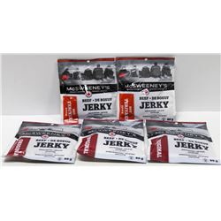 4 BAGS MCSWEENY'S ASSORTED BEEF JERKY
