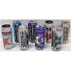 BOX OF 8 ASSORTED FLAVORED ENERGY DRINKS