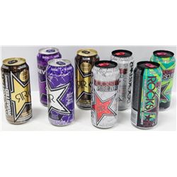 BOX OF 8 ASSORTED FLAVORED ENERGY DRINKS