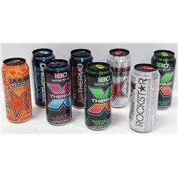 BOX OF 8 ASSORTED FLAVORED ENERGY DRINKS