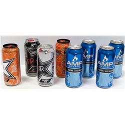 BOX OF 8 ASSORTED FLAVORED ENERGY DRINKS