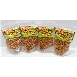LOT OF 4 BAGS KFI PEANUTS - CHILI LEMON FLAVOR