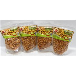 LOT OF 4 BAGS KFI PEANUTS - CHILI LEMON FLAVOR