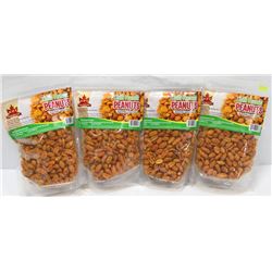 LOT OF 4 BAGS KFI PEANUTS - CHILI MASALA FLAVOR