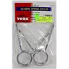 YORK OLYMPIC SPRING COLLAR, ONE PAIR PACK FOR USE