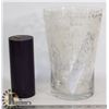 PARTYLITE COUTURE PILLAR HURRICANE WITH 7"
