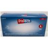 BOX OF 100 SIZE LARGE DISTECH CLEAR VINYL MEDICAL