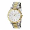 Image 2 : NEW MICHAEL KORS SLIM RUNWAY SILVER DIAL TWO-TONE