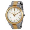 Image 3 : NEW MICHAEL KORS SLIM RUNWAY SILVER DIAL TWO-TONE