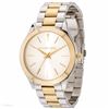 Image 5 : NEW MICHAEL KORS SLIM RUNWAY SILVER DIAL TWO-TONE