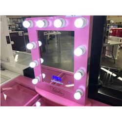 FONTAINEBLEAU  HOLLYWOOD  VANITY MIRROR WITH BLUETOOTH SPEAKERS, TOUCH CONTROLS, 10 DIMMABLE