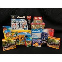 PLAY SETS INC. PLAYMOBIL ZOO, NOAH'S ARK SET, CITY ACTION SET AND MORE