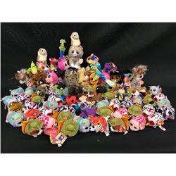 LARGE ASSORTMENT OF PLUSH TOYS, MOSTLY BEANIE BABIES/BEANIE BOOS