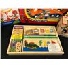 Image 2 : PLAY SETS INC. WOW RACE CAR AND TRUCK, FORKLIFT, FISHER PRICE CAMERA AND MORE