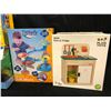 Image 2 : ASSORTED TOYS INC. PLAN TOYS SINK & FRIDGE SET, KIDOOZIE BALL MAZE SET, PLAYMOBIL CASTLE & POLICE