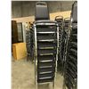 Image 2 : LOT OF 10X DARK GREY STACKING METAL FRAME CONFERENCE CHAIRS