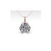 Image 2 : 1 ctw Certified VS/SI Diamond Solitaire Necklace 18K Rose Gold