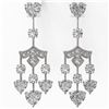 Image 2 : 7.5 ctw Heart Diamond Designer Earrings 18K White Gold