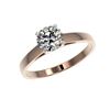 Image 2 : 1.01 ctw Certified Quality Diamond Engagement Ring 10K Rose Gold