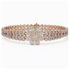 Image 1 : 16 ctw Diamond Designer Bracelet 18K Rose Gold