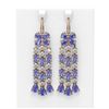 Image 1 : 32.1 ctw Tanzanite & Diamond Earrings 18K Rose Gold