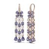 Image 2 : 32.1 ctw Tanzanite & Diamond Earrings 18K Rose Gold