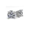 Image 1 : 2.0 ctw VS/SI Diamond Stud Designer Earrings 14K White Gold