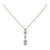 Image 2 : 2.5 ctw Oval Cut Diamond Designer Necklace 18K Yellow Gold