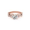 Image 1 : 0.9 ctw Certified VS/SI Diamond Ring 18K Rose Gold
