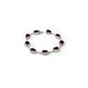 Image 1 : 16.33 ctw Garnet & Diamond Bracelet 10K White Gold
