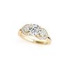 Image 1 : 1.2 ctw VS/SI Diamond 3 Stone Ring 18K Yellow Gold