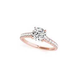 1 ctw Certified VS/SI Diamond Wedding Ring 18K Rose Gold