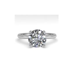 2 ctw Certified VS/SI Diamond Engagement Ring 14K White Gold