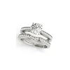 Image 1 : 1.19 ctw Certified VS/SI Diamond 2pc Wedding Set 14K White Gold