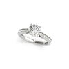 Image 2 : 1.19 ctw Certified VS/SI Diamond 2pc Wedding Set 14K White Gold