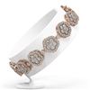 Image 2 : 12 ctw Diamond Designer Bracelet 18K Rose Gold