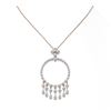 Image 2 : 6 ctw Pear Cut Diamond Designer Necklace 18K Rose Gold