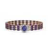 Image 1 : 29.85 ctw Sapphire & Diamond Bracelet 14K Rose Gold