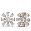 Image 2 : 5.82 ctw Diamond Earrings 18K Rose Gold