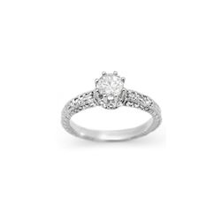 1.0 ctw Certified VS/SI Diamond Solitaire Ring 14K White Gold